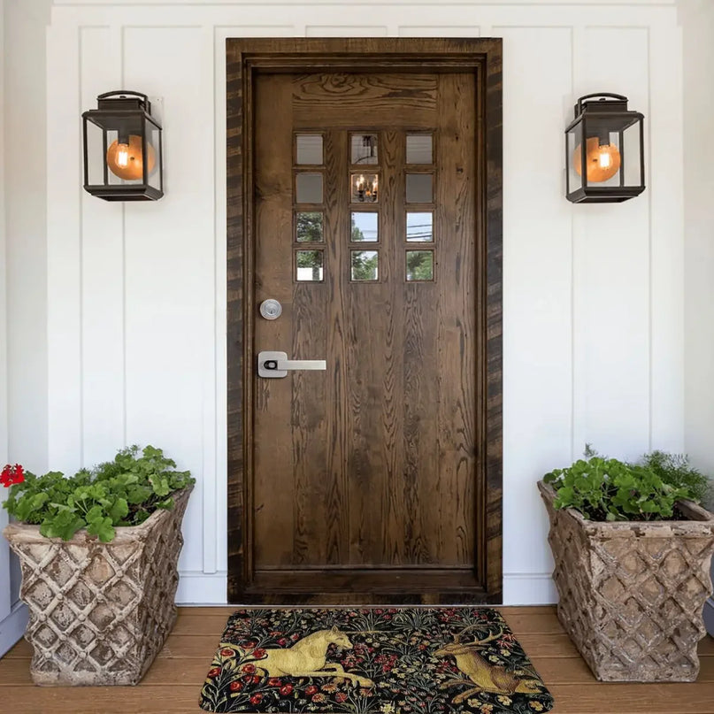 Medieval Unicorn Welcome Rug