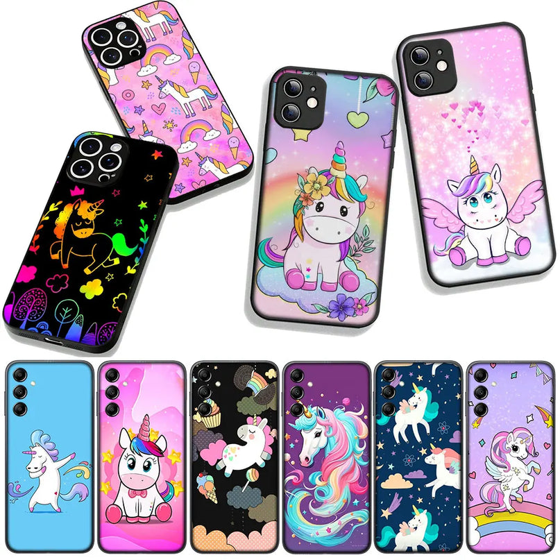 Pink Angel Unicorn Heart Case