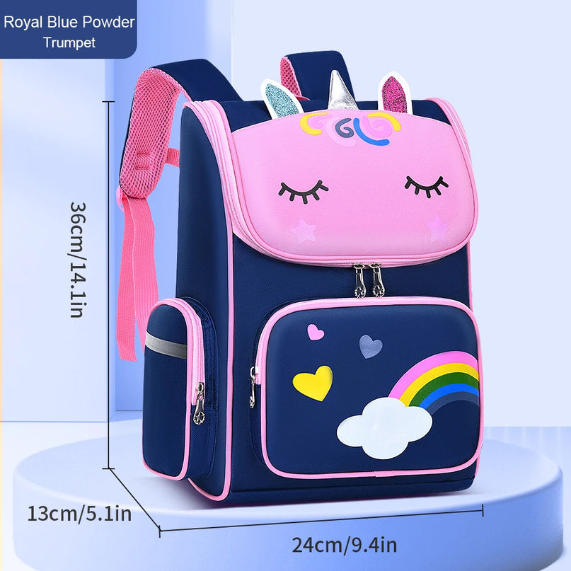 Navy Unicorn Elementary Backpack