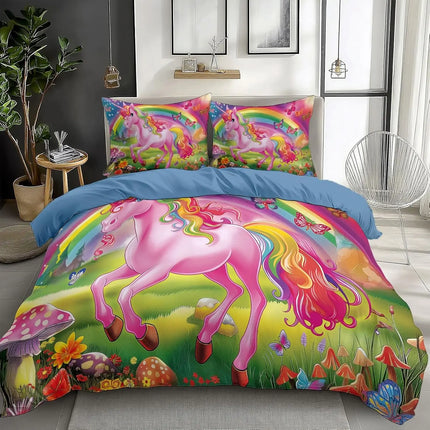 Meadow Mushroom Unicorn Bedding