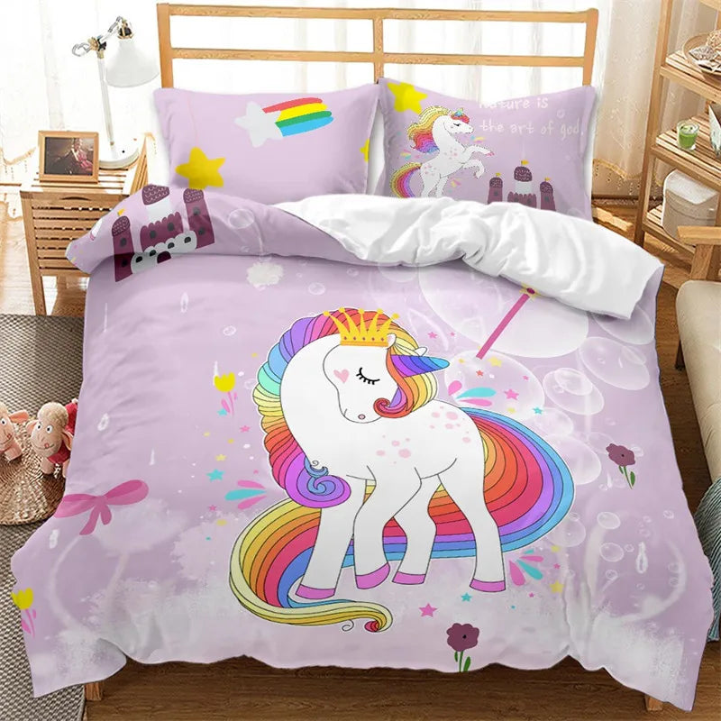 Castle Crown Unicorn Bedding