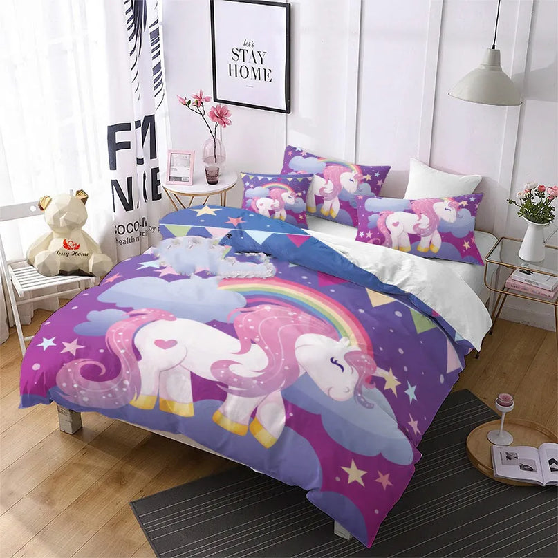 Hello Heart Unicorn Bedding