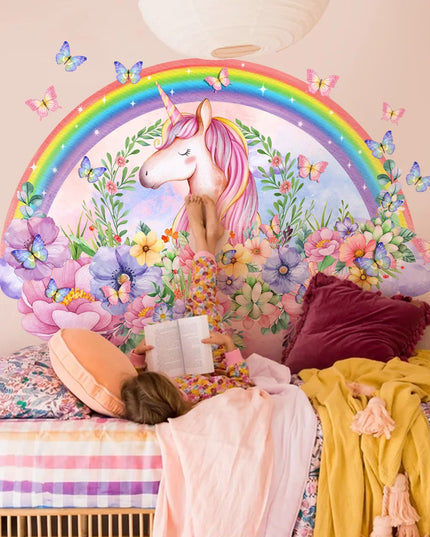 Large Unicorn Wall Sticker for Girls