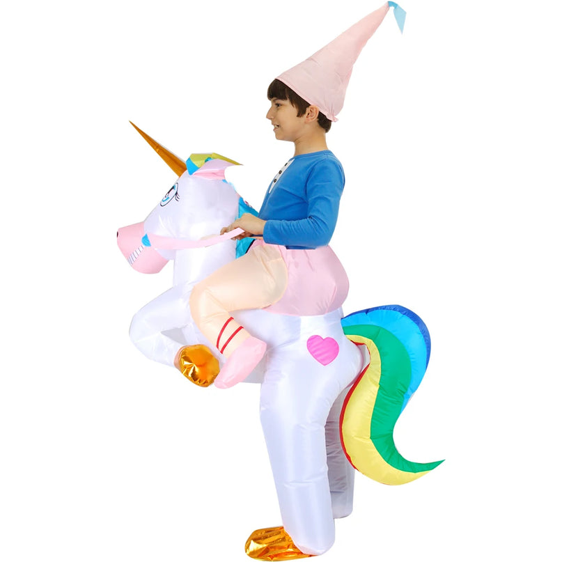 Ride On Unicorn Rider Costume for Adults