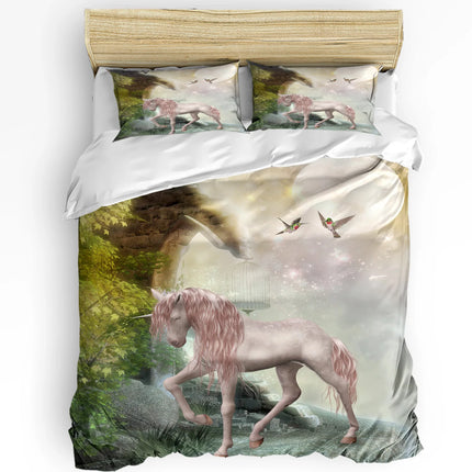 3D Enchanted Forest Unicorn Bedding