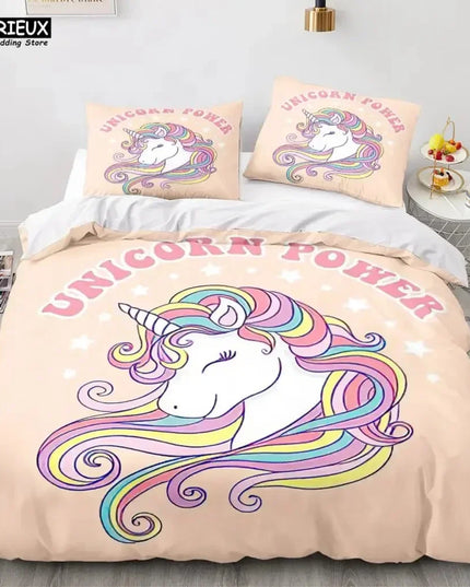 Retro Unicorn Power Bedding