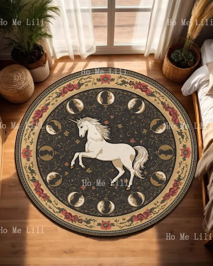 Celestial Moon Unicorn Rug