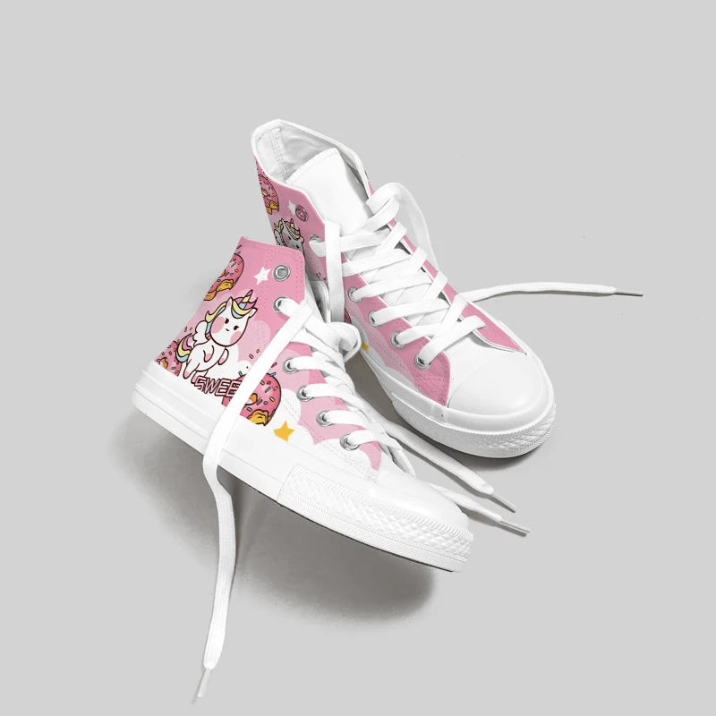 Kawaii Unicorn Canvas Shoes