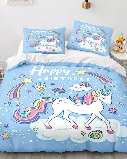 Birthday Unicorn Cloud Bedding