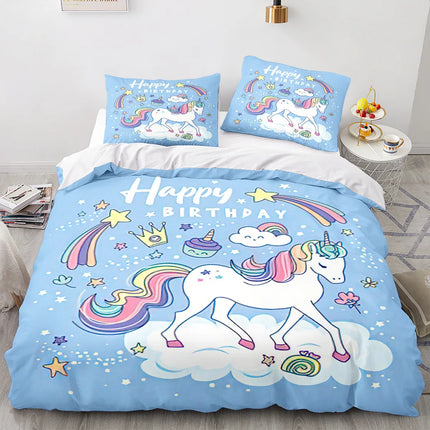 Birthday Unicorn Cloud Bedding