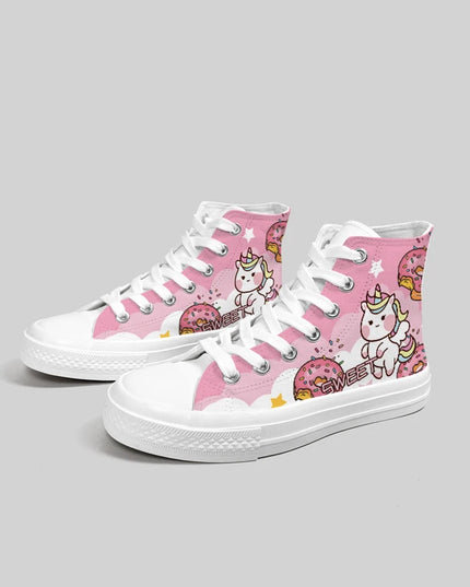 Kawaii Unicorn Canvas Shoes