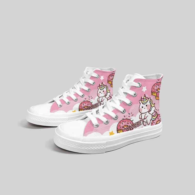 Kawaii Unicorn Canvas Shoes