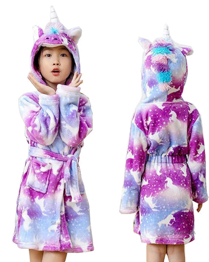 Purple Galaxy Unicorn Princess Robe