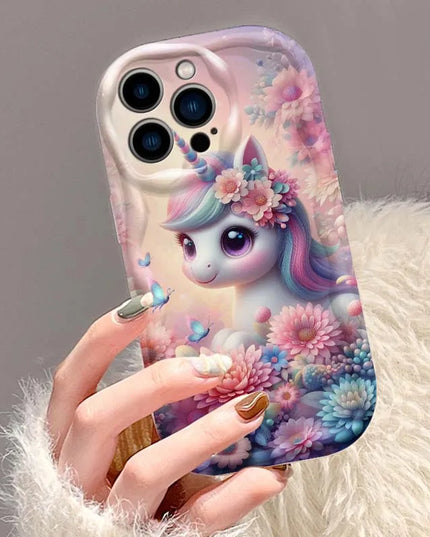 Rose Fantasy Unicorn iPhone Case