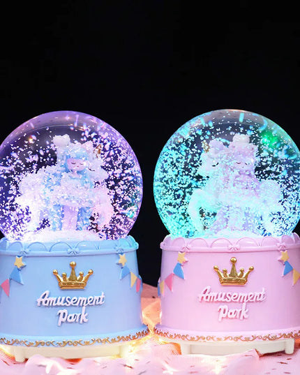 Dreamy Pink Unicorn Snow Globe