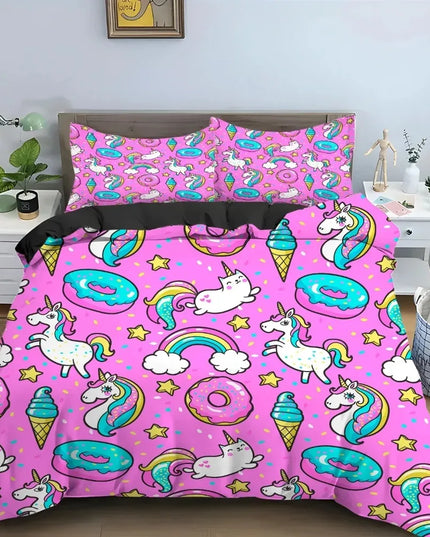 Donut Lover Unicorn Bedding
