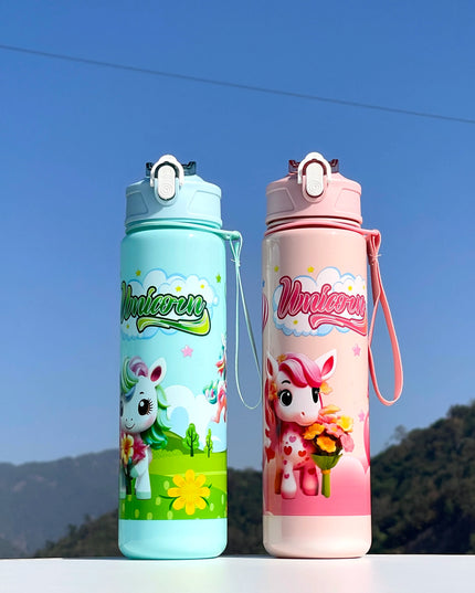 Dreamy Purple Unicorn Water Bottle