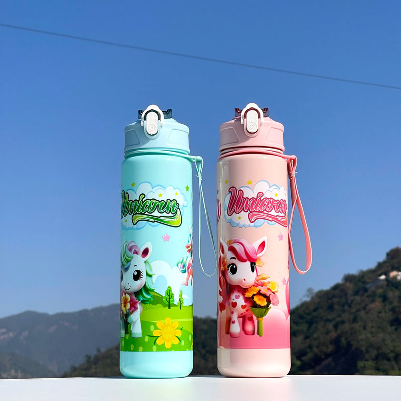 Dreamy Purple Unicorn Water Bottle