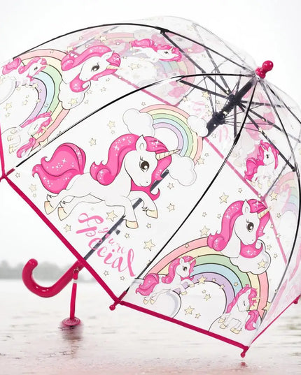 Kawaii Clear Unicorn Umbrella