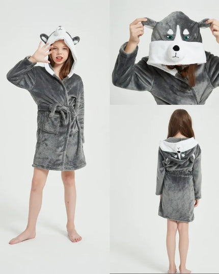 Pastel Galaxy Plush Unicorn Robe