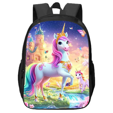 Kawaii Unicorn Double Layer Backpack