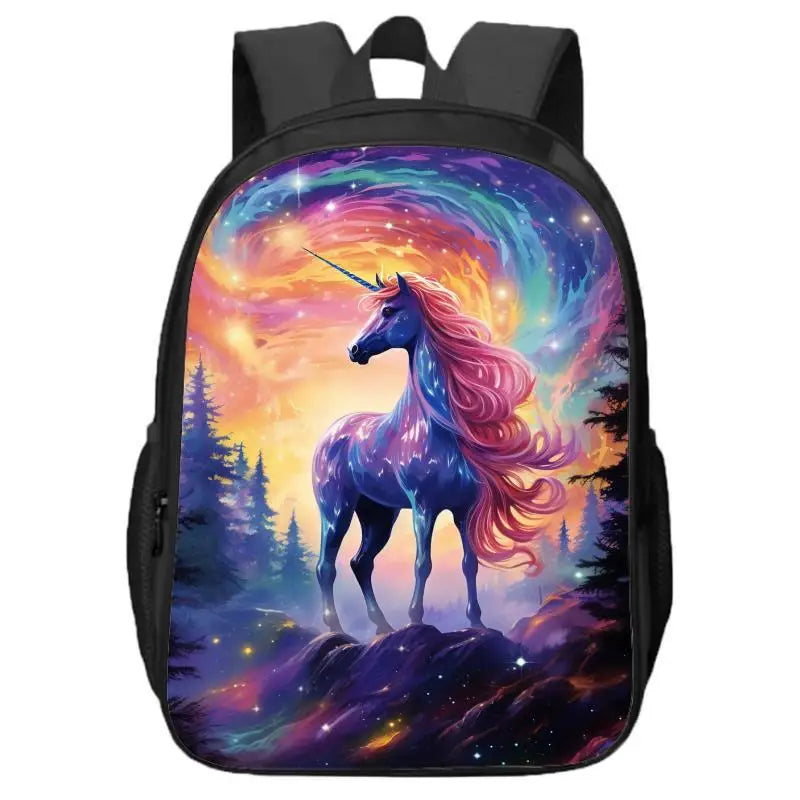 Kawaii Unicorn Double Layer Backpack