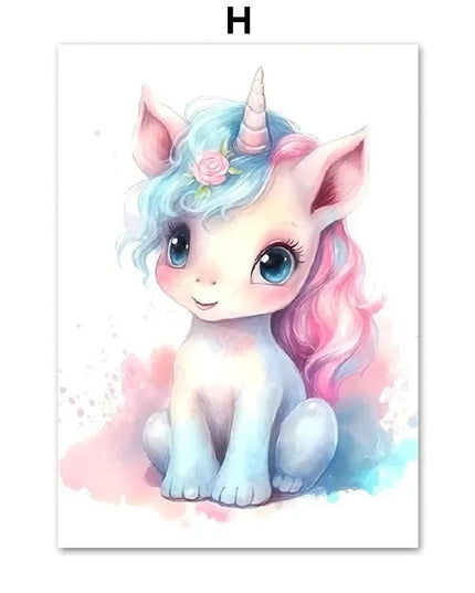 Rainbow Unicorn Dreamcatcher Wall Art