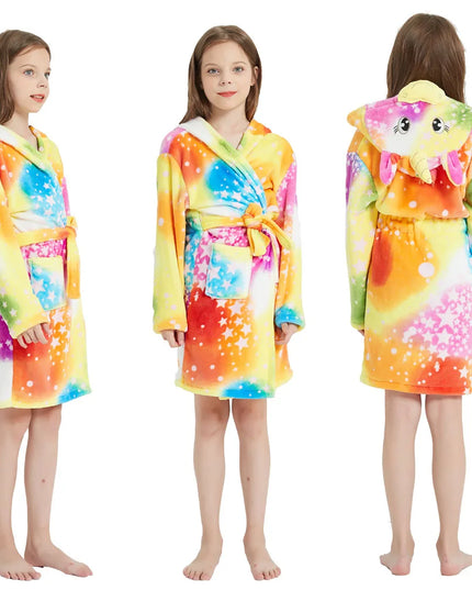 Warm Galaxy Unicorn Wrap Robe