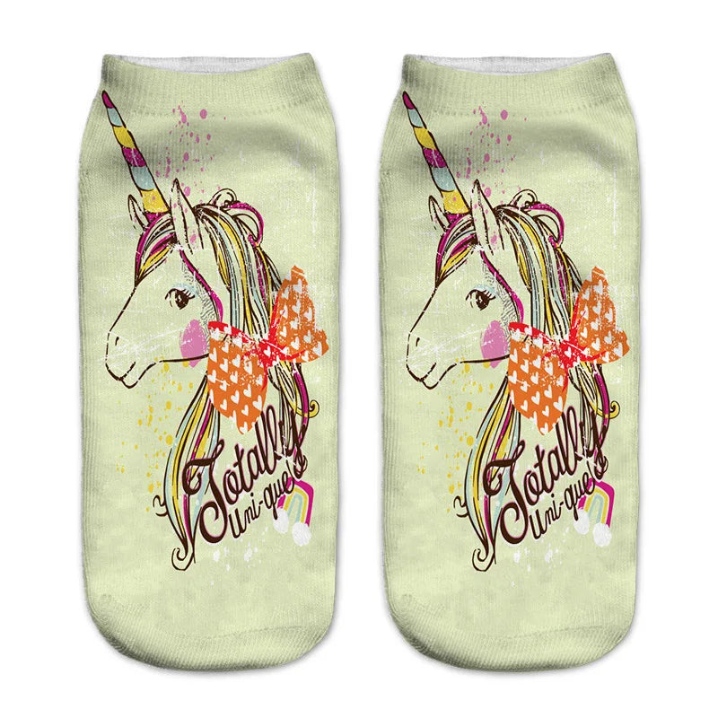 Crazy Dark Unicorn Socks