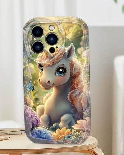 Rose Fantasy Unicorn iPhone Case