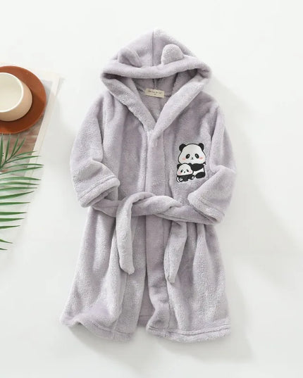 Pink Hooded Unicorn Terry Robe