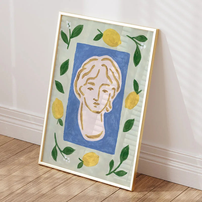Boho Unicorn Floral Wall Art