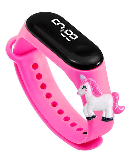 Hot Pink Running Unicorn Watch