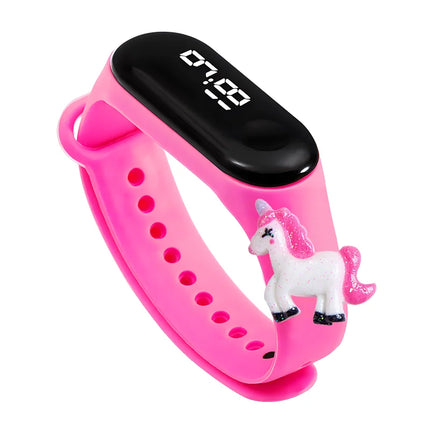 Hot Pink Running Unicorn Watch