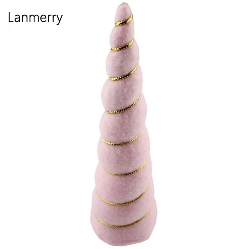 10PCS Light Pink Felt Unicorn Horns