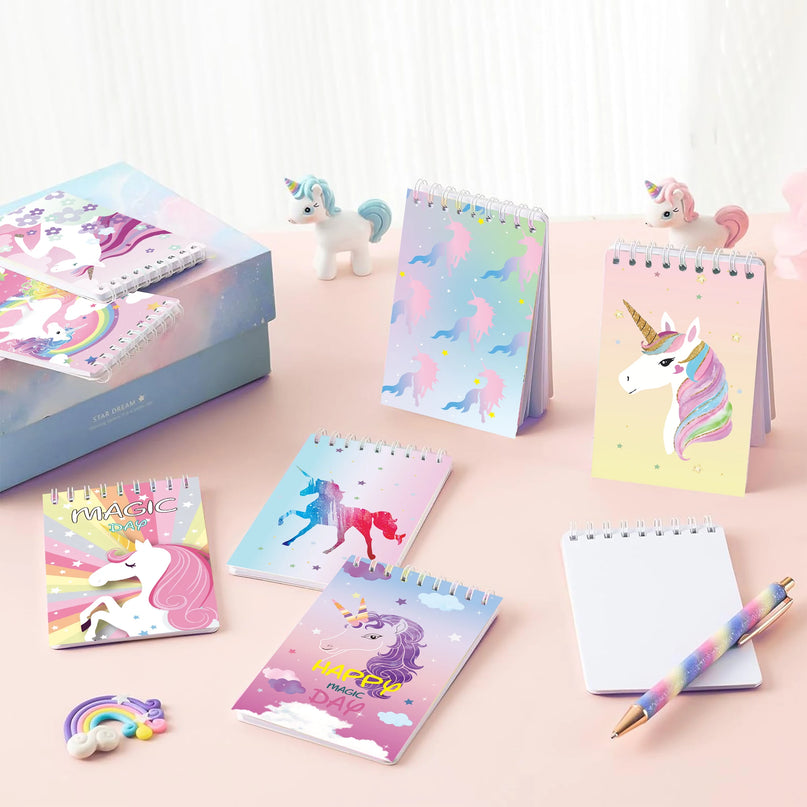 Colorful Unicorn Mini Notebook Set