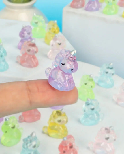 Glitter Resin Unicorn Figurines