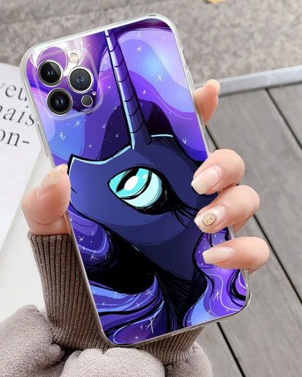 Anime Unicorn Face Purple Case