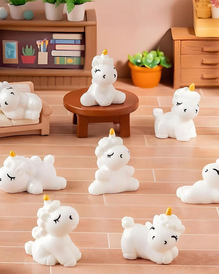 Cute Resin Unicorn Figurines Pack