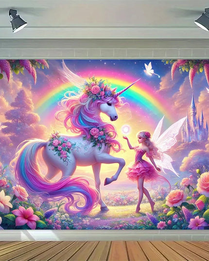 Fairy Unicorn Tapestry for Girls