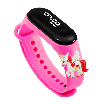 Magenta Star Unicorn Confetti Watch