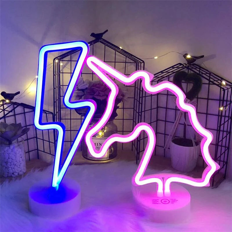 Warm Glow Unicorn LED Night Light