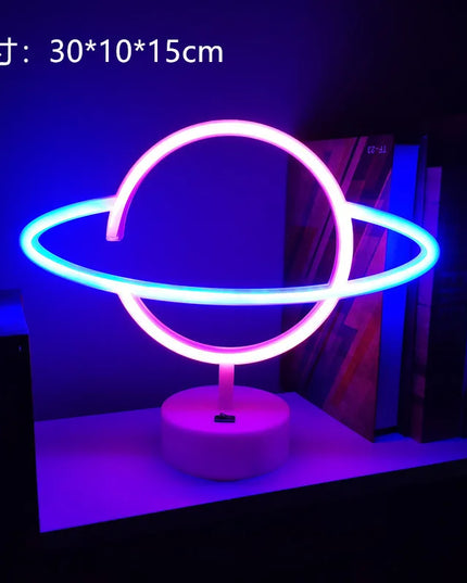 Unicorn & Flamingo Neon Night Light Set
