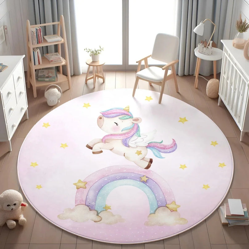 Dreamy Pastel Unicorn Rug
