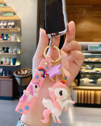 Enamel Unicorn Key Keychain