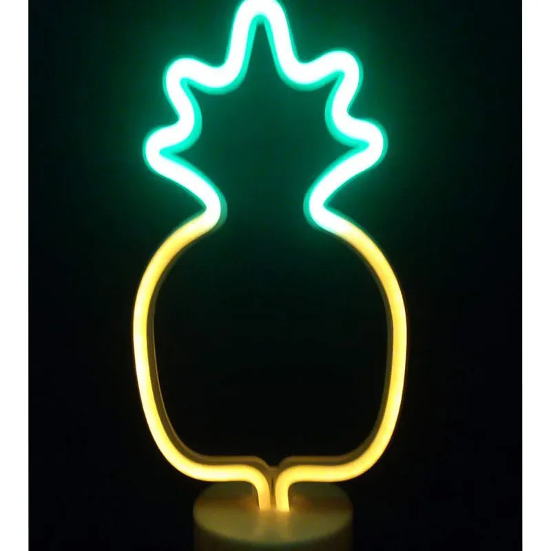 Unicorn & Flamingo Neon Night Light Set