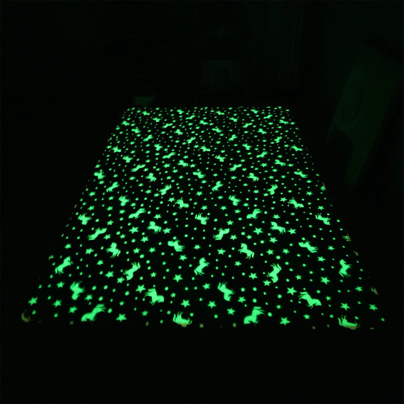 Starry Glow Unicorn Rug
