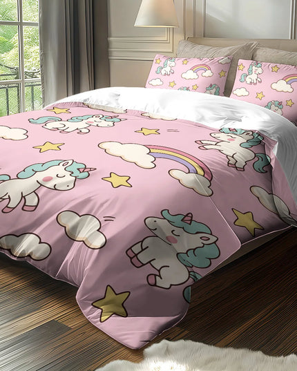 Floral Rainbow Unicorn Bedding