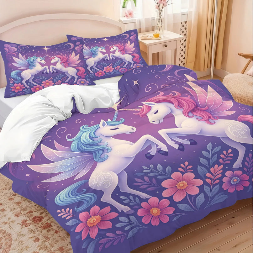 Fairy Winged Pair Unicorn Bedding