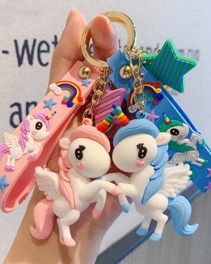 Enamel Unicorn Key Keychain